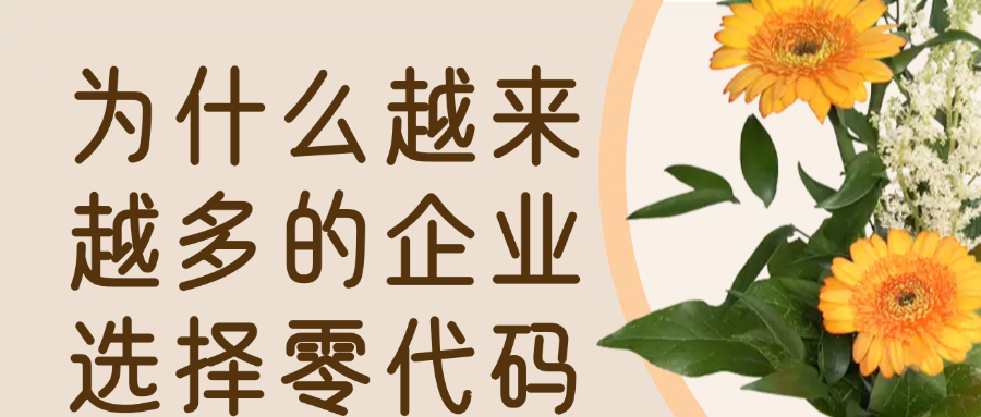 为什么越来越多的企业选择零代码ERP进行信息化建设